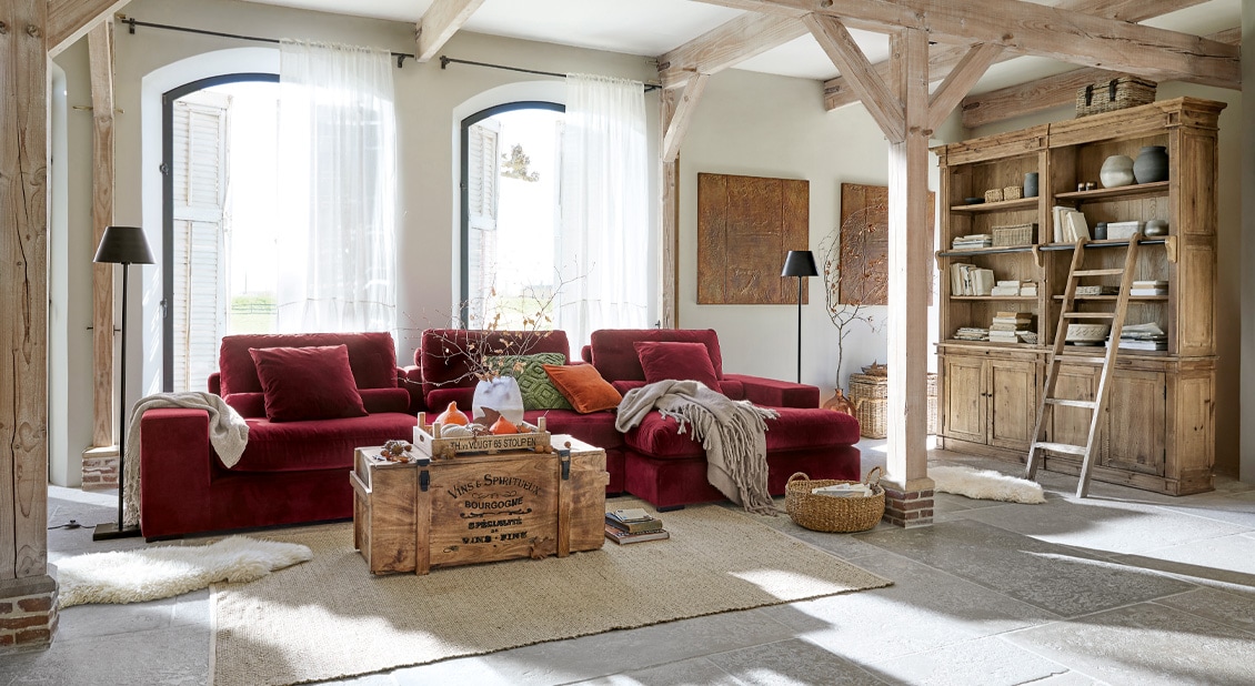 Herbst-Textil Samt