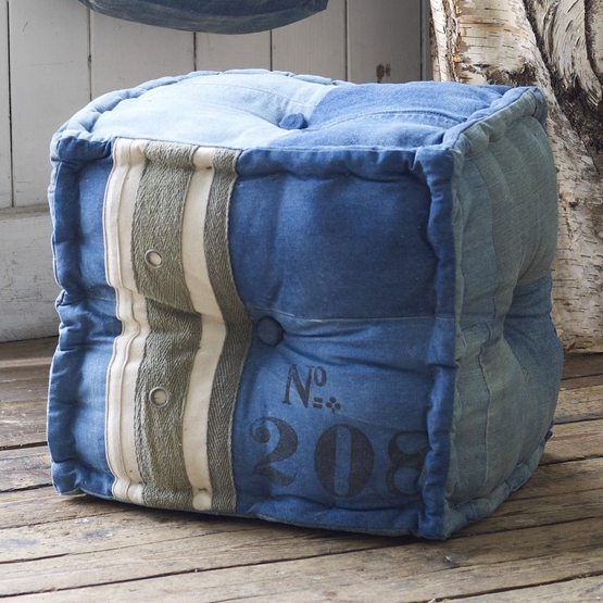 Hocker Mykie blau