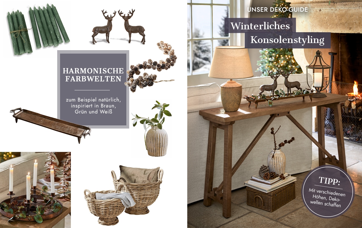 Winterliches Konsolenstyling